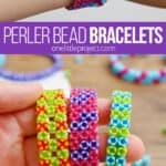 Making a bracelet from Perler beads