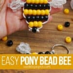 Making a pony bead bee