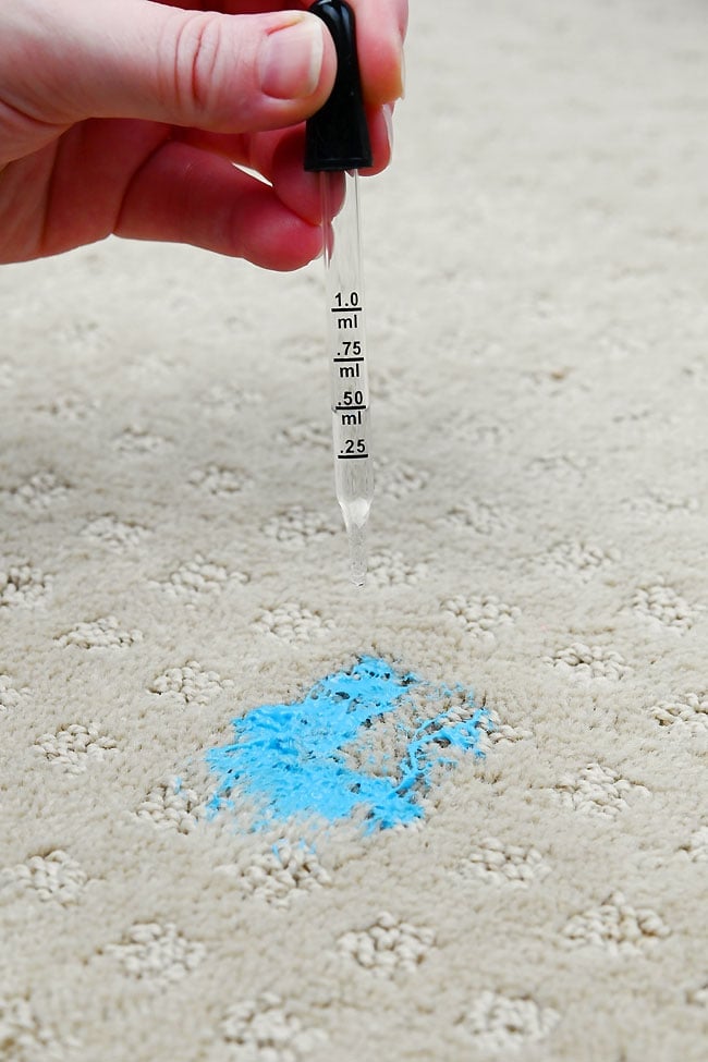 Remove Slime From Carpet Adding vinegar solution to the carpet