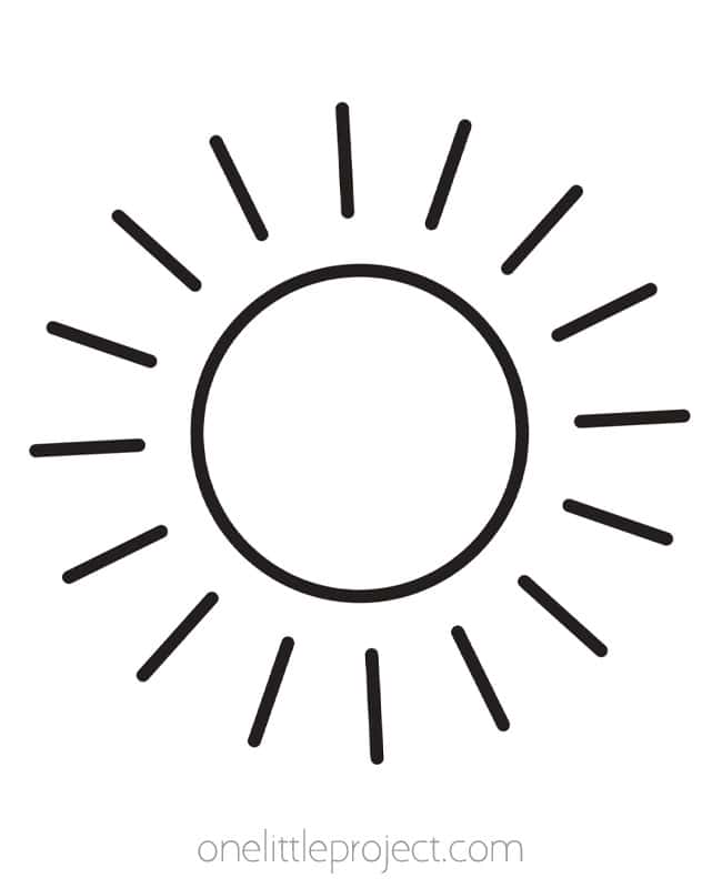 Sun Outline Simple sun outline