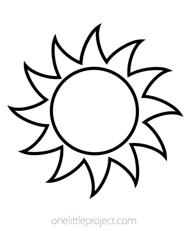 Sun Template Cute sun template