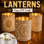 Easy tin can lantern craft