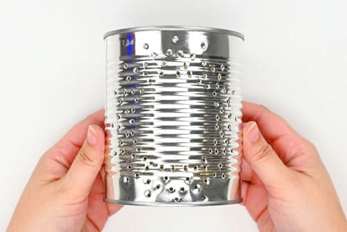 Tin can lanterns