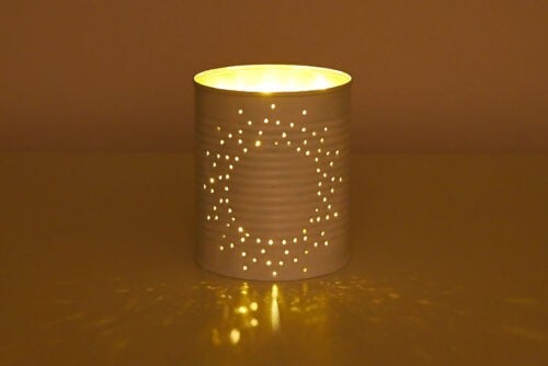 Tin can lanterns
