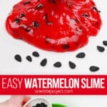 Making watermelon slime