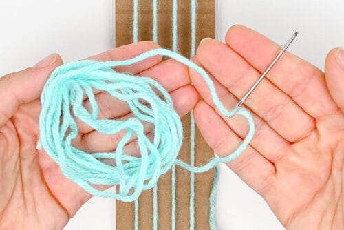 Cardboard Weaving Loom