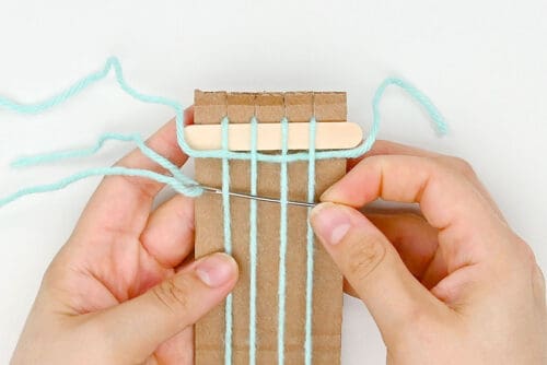 Cardboard Weaving Loom