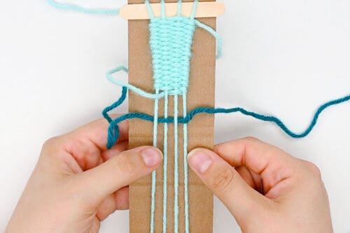 Cardboard Weaving Loom