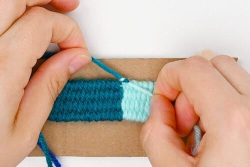 Cardboard Weaving Loom