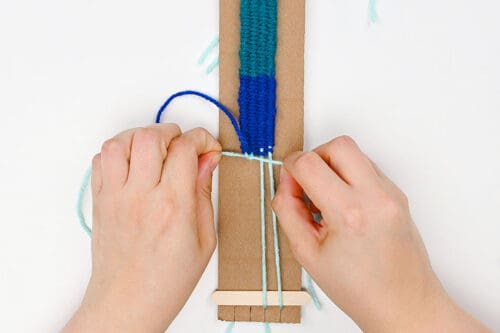 Cardboard Weaving Loom