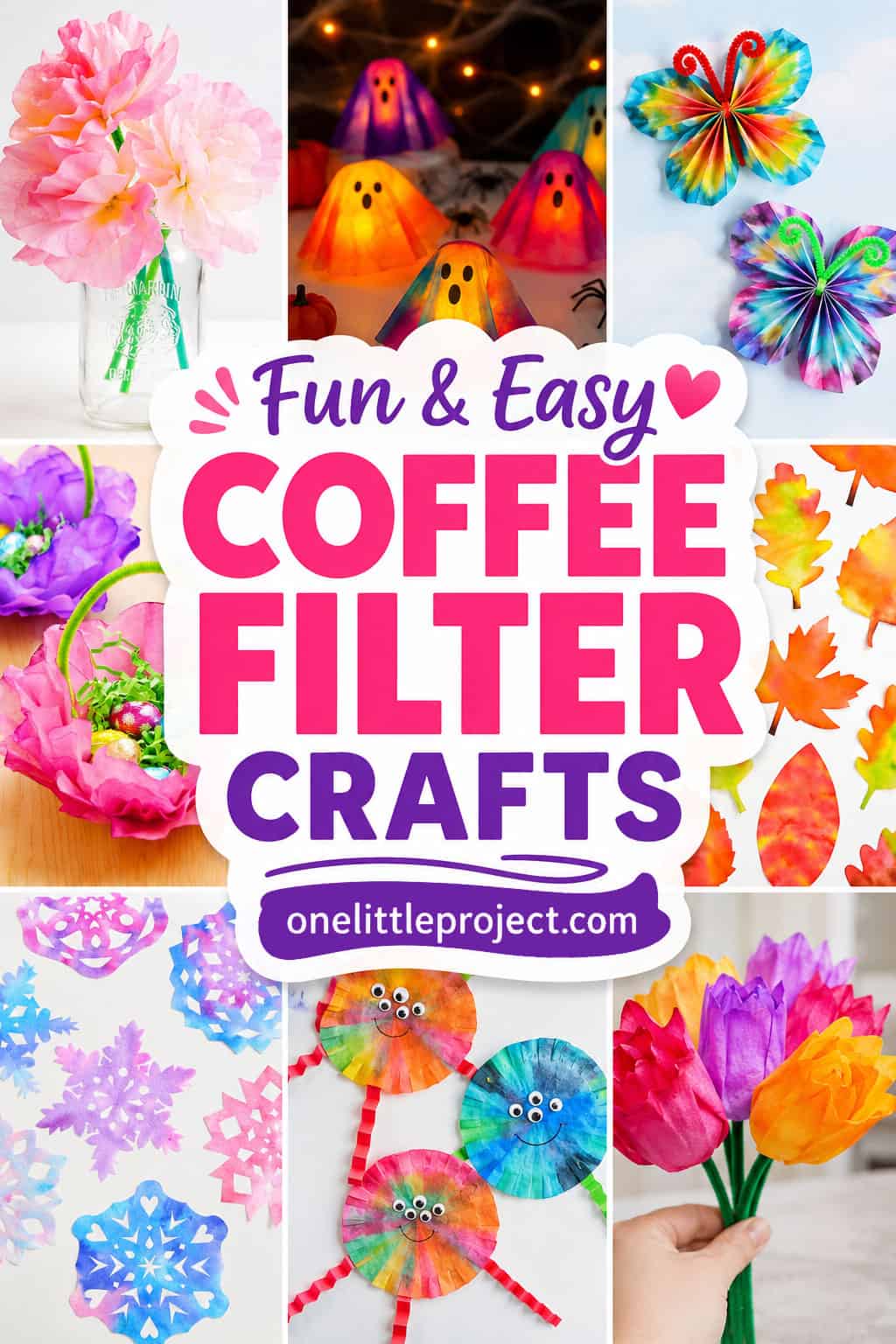 Coffee Filter Crafts Easy coffee filter craft ideas for kids and adults