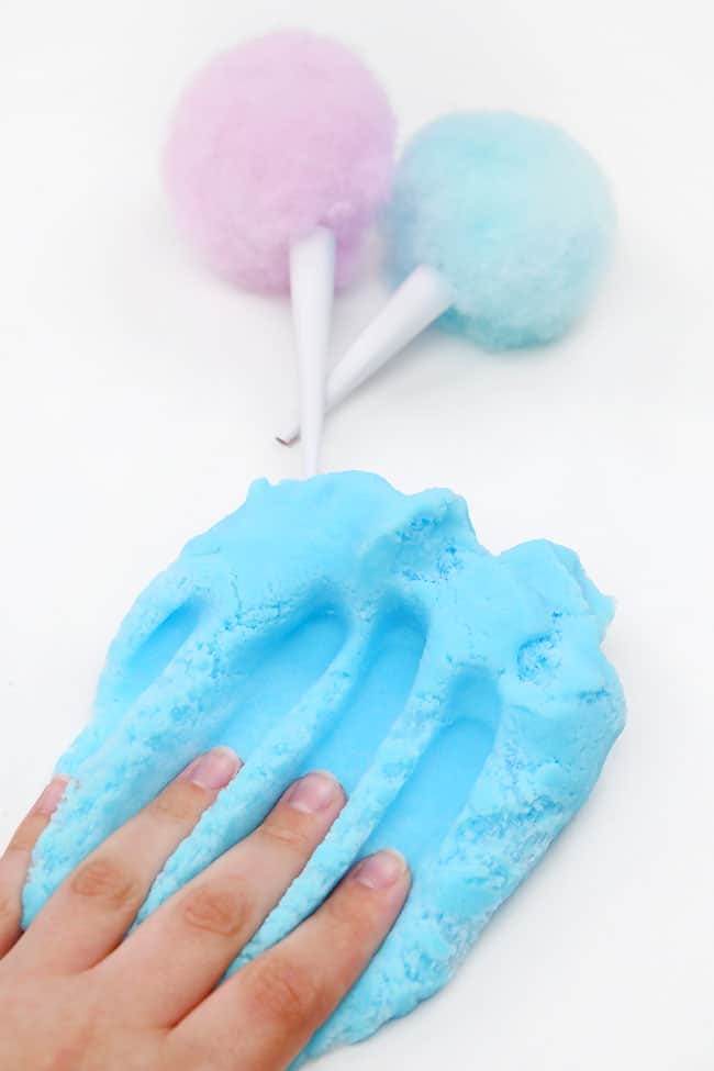 Cotton Candy Cloud Slime Blue cotton candy slime