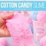 Making cotton candy slime