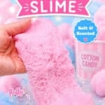 Cloud slime looking like cotton candy