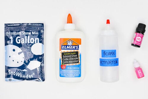 Cotton Candy Slime Supplies