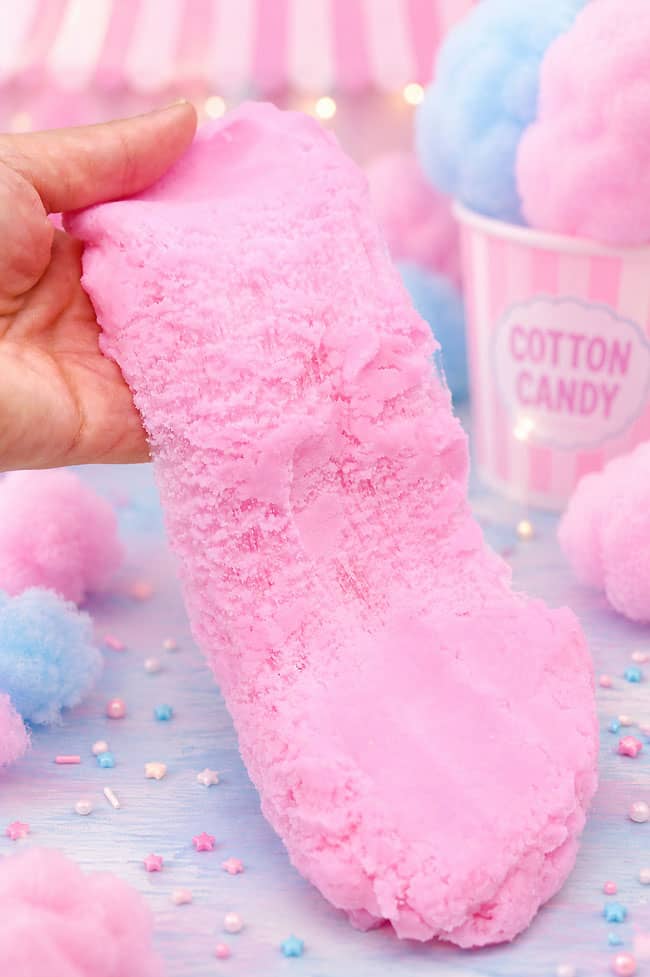 Cotton Candy Slime Fluffy drizzly cotton candy slime