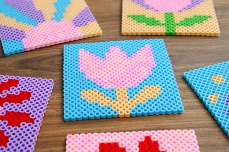 Perler Bead Coasters DIY coasters with Perler beads