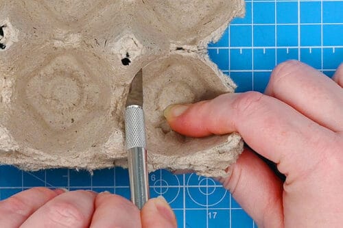 Egg Carton Apple Craft