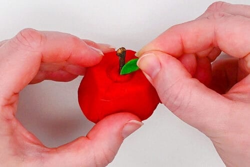 Egg Carton Apple Craft