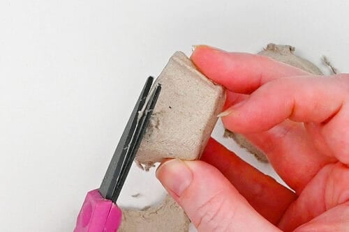 Egg Carton Apple Craft