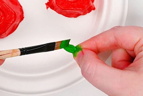Egg Carton Apple Craft