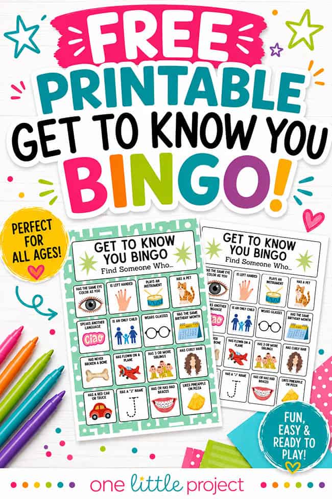 Get to Know You Bingo Get to know you bingo printable game