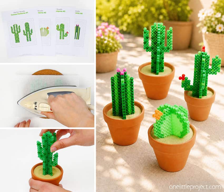 How to Make a Perler Bead Cactus DIY Perler bead cactuses