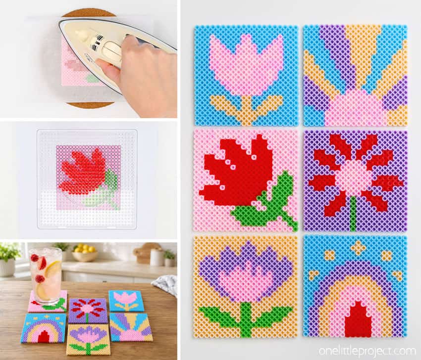How to Make Perler Bead Coasters DIY Perler bead coasters