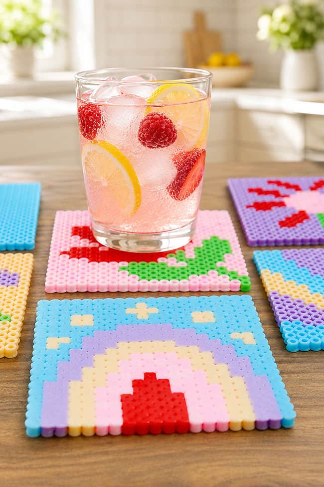 How to Make Perler Bead Coasters Using our DIY Perler bead coasters