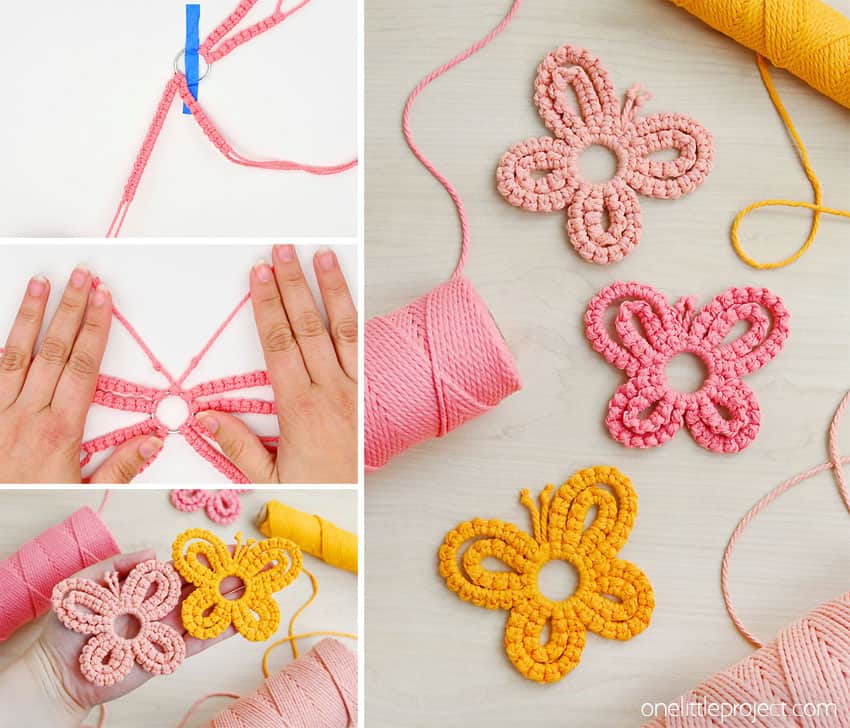 How to Make a Macrame Butterfly DIY macrame butterfly