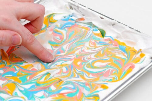 Marbled Seashells Craft