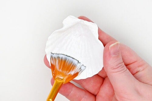 Marbled Seashells Craft