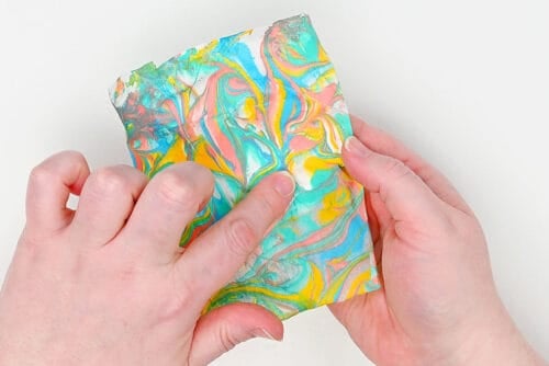 Marbled Seashells Craft