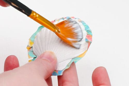 Marbled Seashells Craft