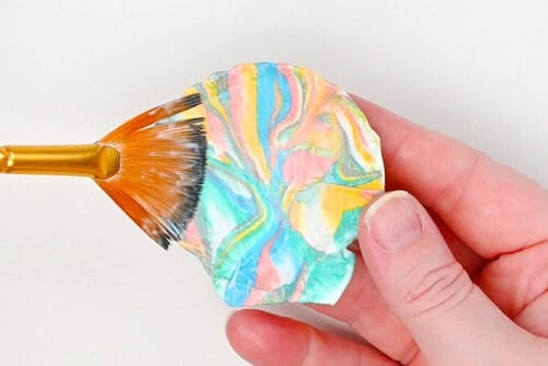 Marbled Seashells Craft