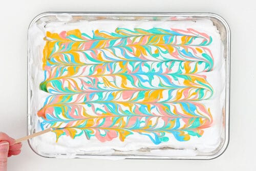 Marbled Seashells Craft