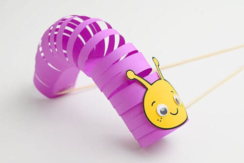 Moving Paper Caterpillar