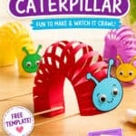 Crawling paper caterpillar