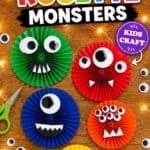 Cute and easy monster craft for Halloween