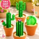 Cacti Perler bead patterns