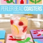 Perler bead coasters patterns
