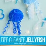 Making a jellyfish from pipe cleaners
