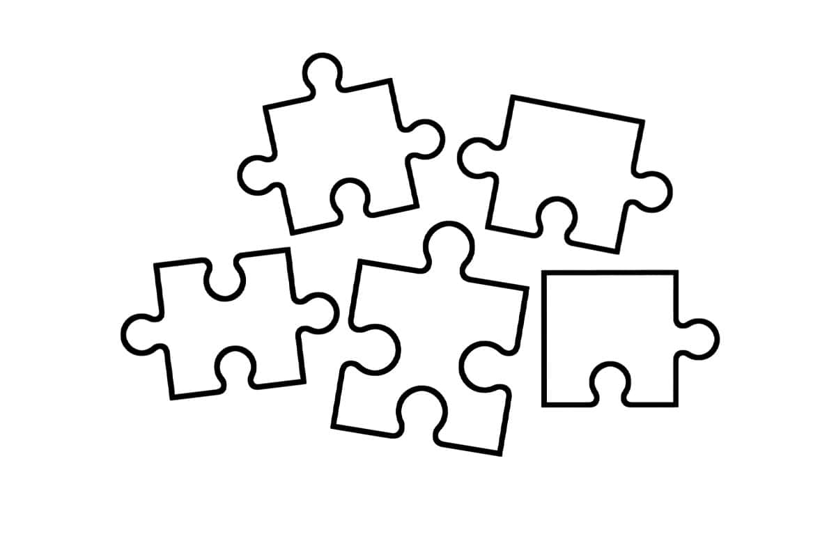Free printable puzzle piece templates