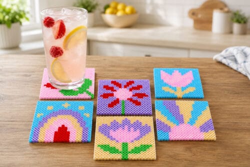 Perler Bead Coasters