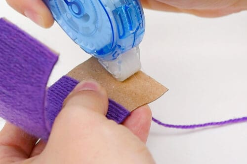 Yarn Wrapped Paper Roll Bracelets