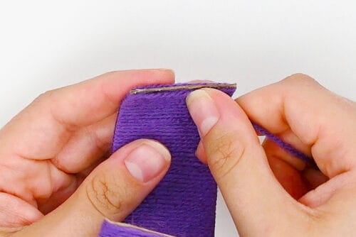 Yarn Wrapped Paper Roll Bracelets