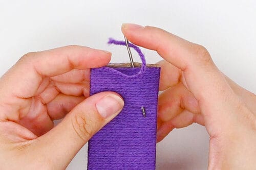 Yarn Wrapped Paper Roll Bracelets