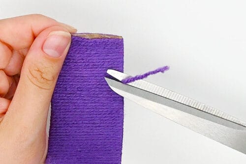 Yarn Wrapped Paper Roll Bracelets