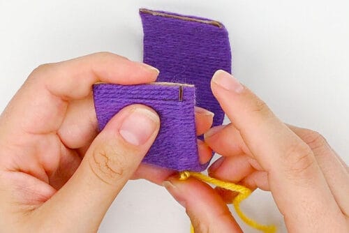 Yarn Wrapped Paper Roll Bracelets