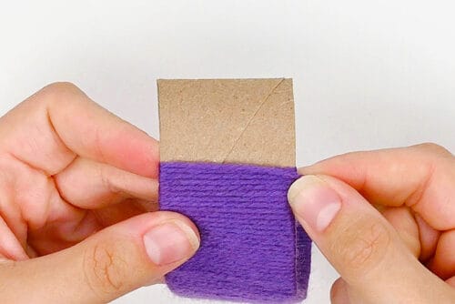 Yarn Wrapped Paper Roll Bracelets